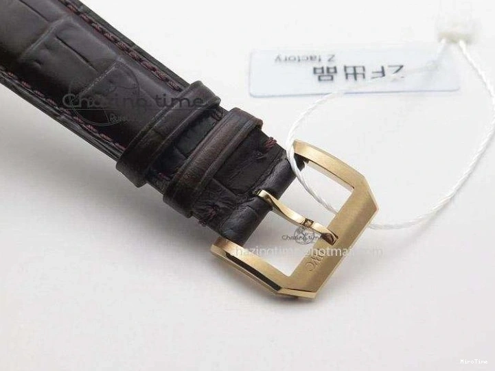 MIROTIME 0207 Compact Portuguese IW545409 RG ZF 1:1 Best Edition White Dial On Brown Leather Strap A 7336